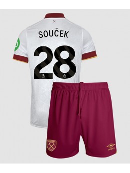 West Ham United Tomas Soucek #28 Dječji Rezervni Dres kompleti 2024-25 Kratak Rukavima (+ kratke hlače)